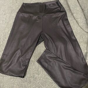 Black Faux Leather Leggings